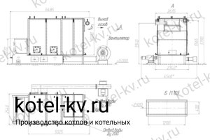 Котел 4.0 с топкой ТЛПХ. Чертеж