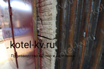 Теплоизоляция котла с решеткой водяной