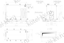 Котел на дровах КВД 0.9 чертеж